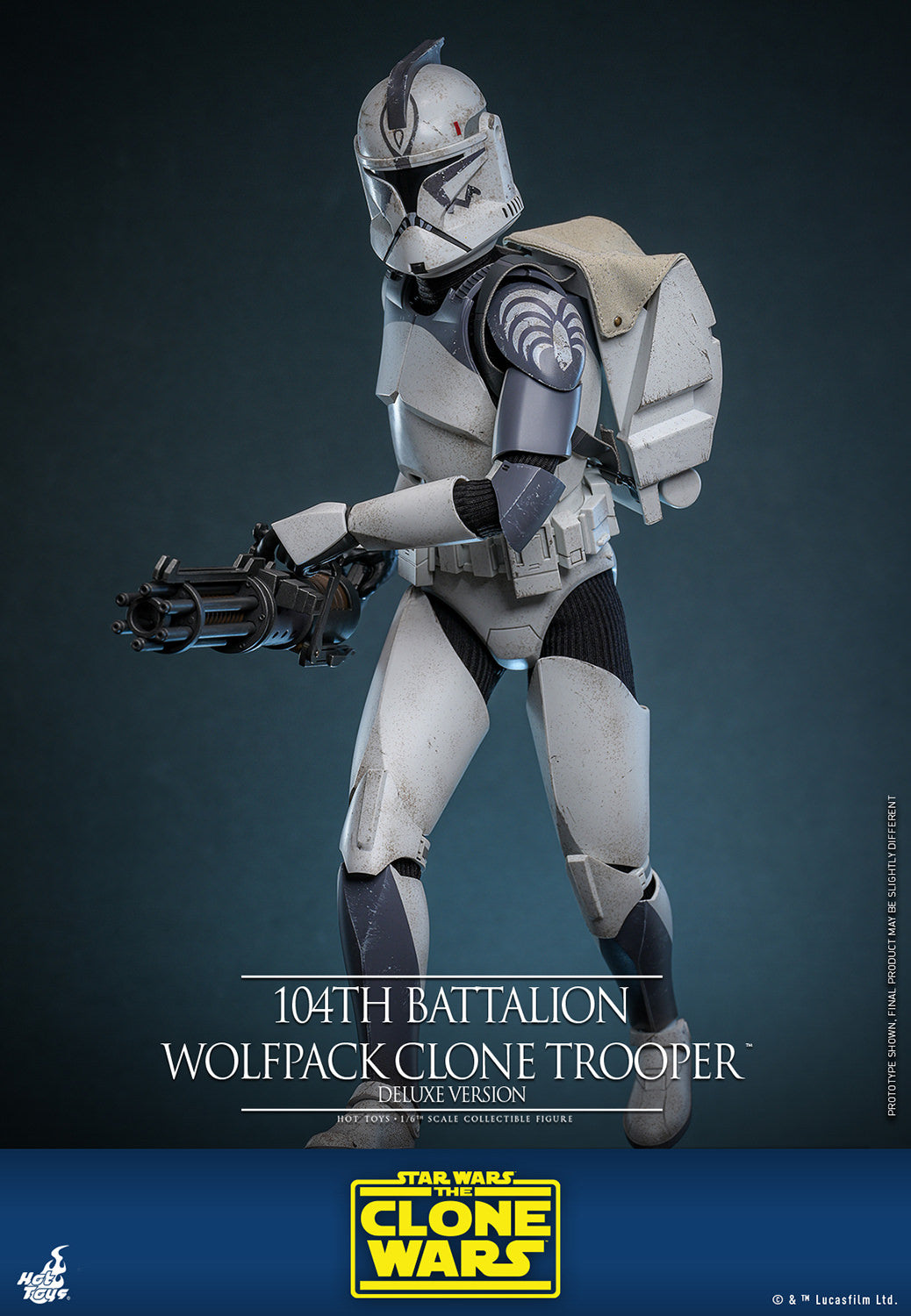 Pre-Order - Star Wars: The Clone Wars TMS143 104th Battalion Wolfpack Clone Trooper Deluxe 1/6th Scale Collectible Figure