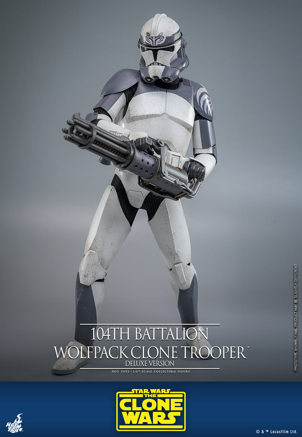 Pre-Order - Star Wars: The Clone Wars TMS143 104th Battalion Wolfpack Clone Trooper Deluxe 1/6th Scale Collectible Figure