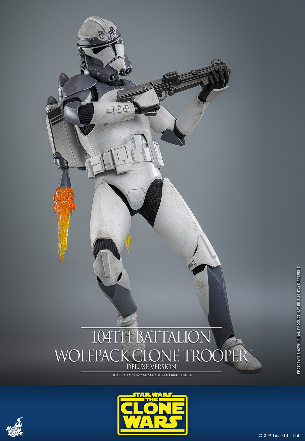 Pre-Order - Star Wars: The Clone Wars TMS143 104th Battalion Wolfpack Clone Trooper Deluxe 1/6th Scale Collectible Figure