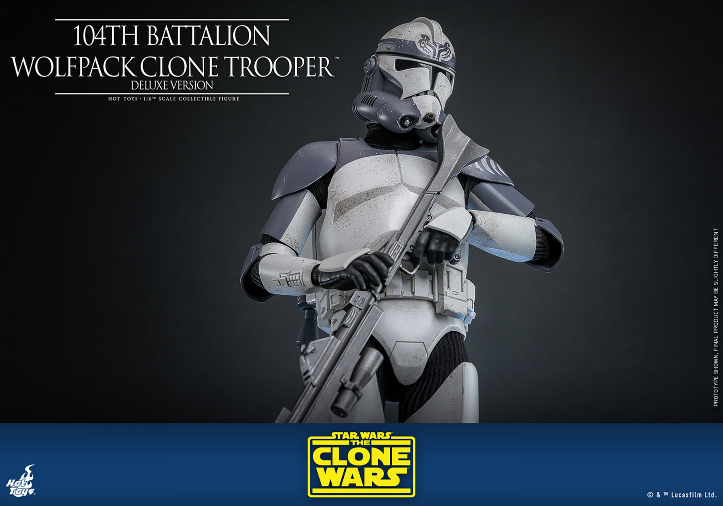Pre-Order - Star Wars: The Clone Wars TMS143 104th Battalion Wolfpack Clone Trooper Deluxe 1/6th Scale Collectible Figure