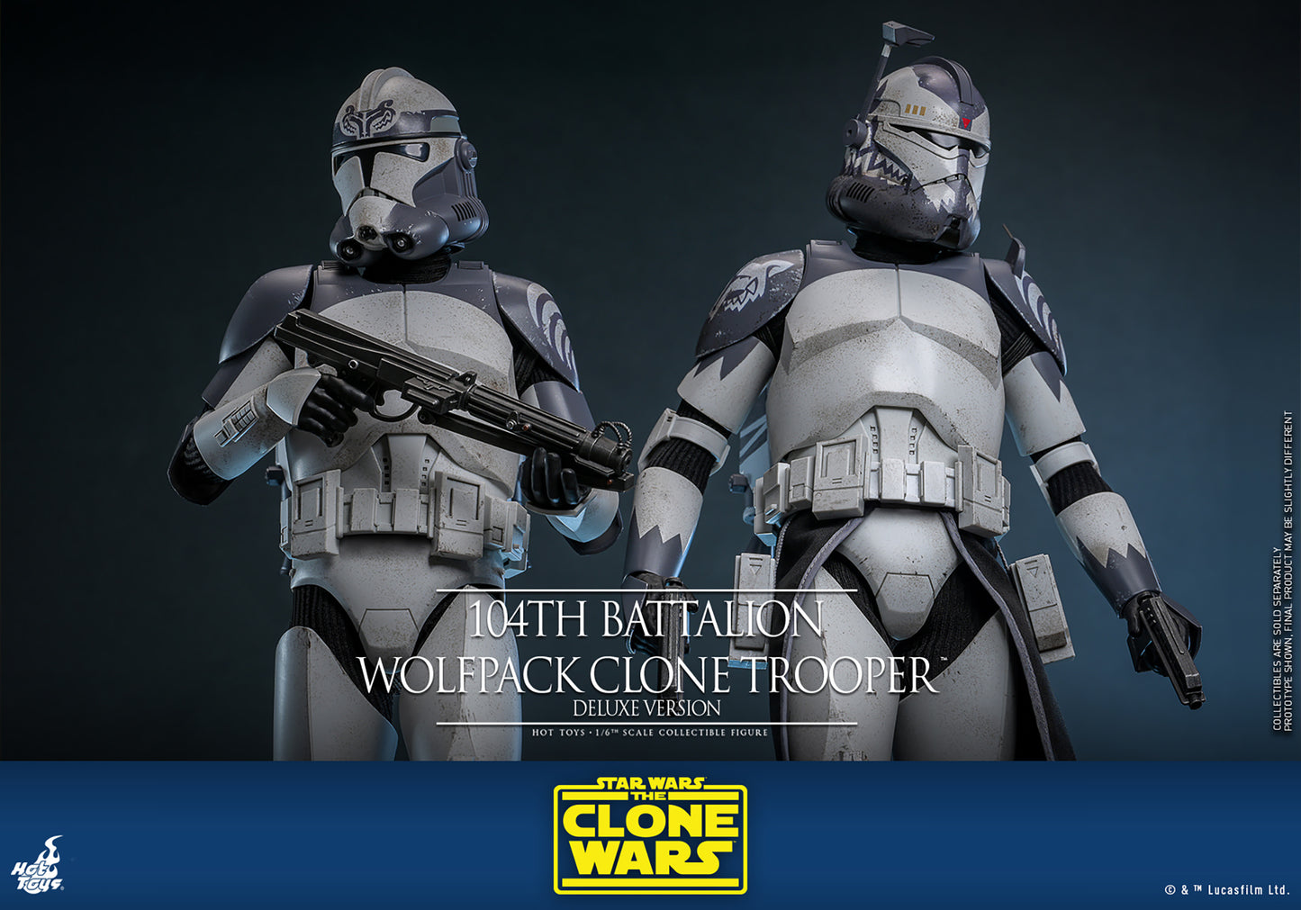 Pre-Order - Star Wars: The Clone Wars TMS143 104th Battalion Wolfpack Clone Trooper Deluxe 1/6th Scale Collectible Figure