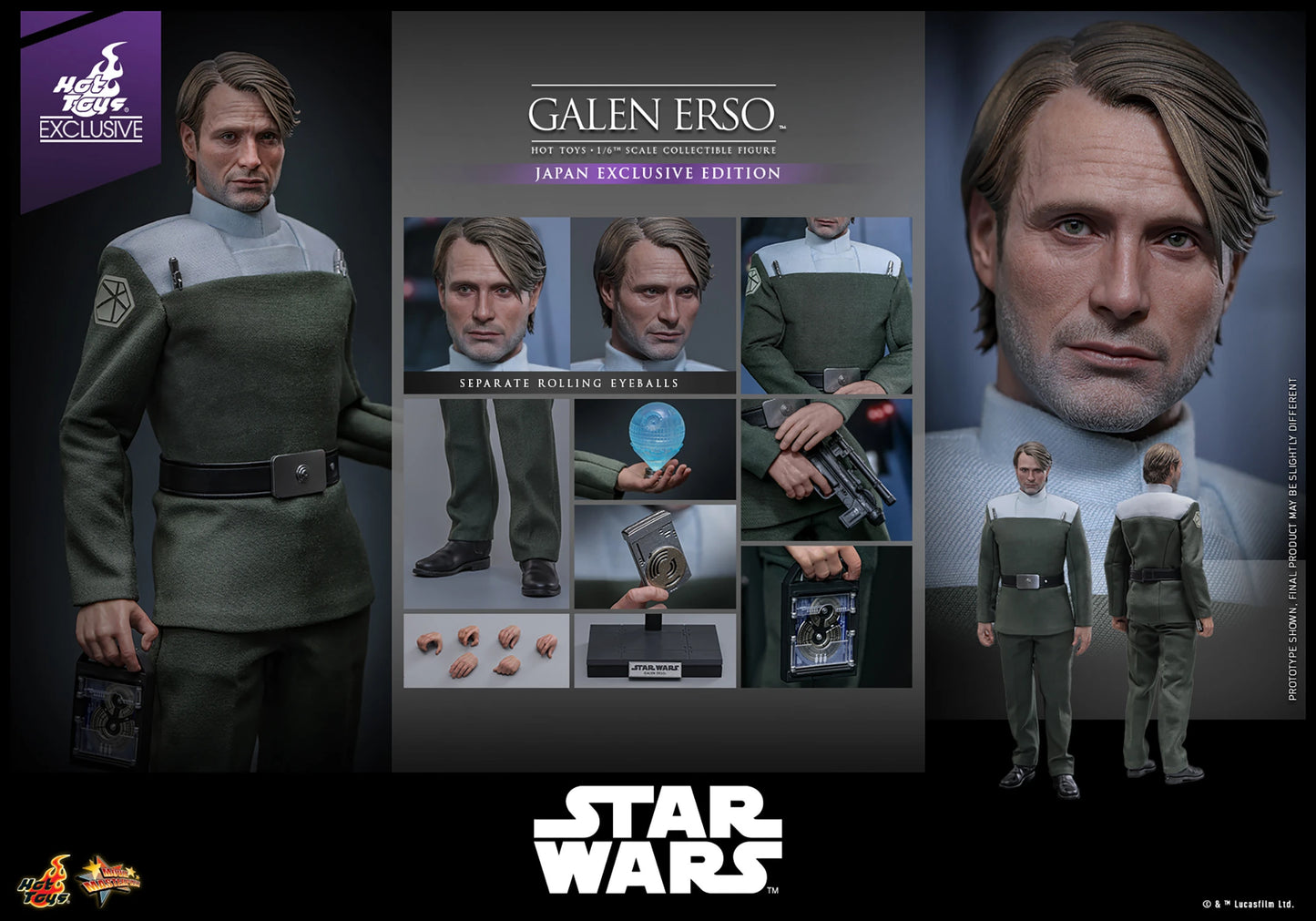 Star Wars Galen Erso MMS775  1/6th Scale Collectible Figure Japan Exclusive Edition