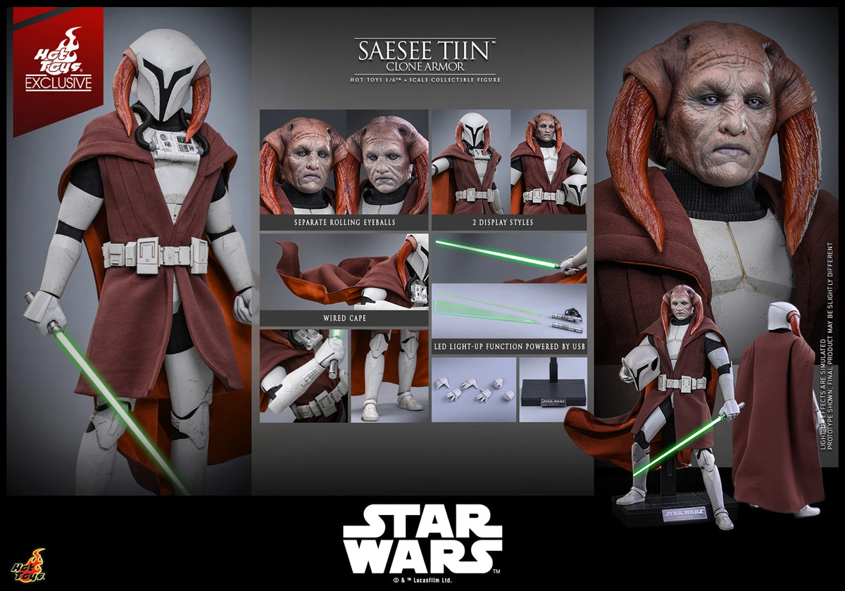 Star Wars: Clone Wars TMS168 Saesee Tiin (Clone Armor) 1/6th Scale Collectible Figure