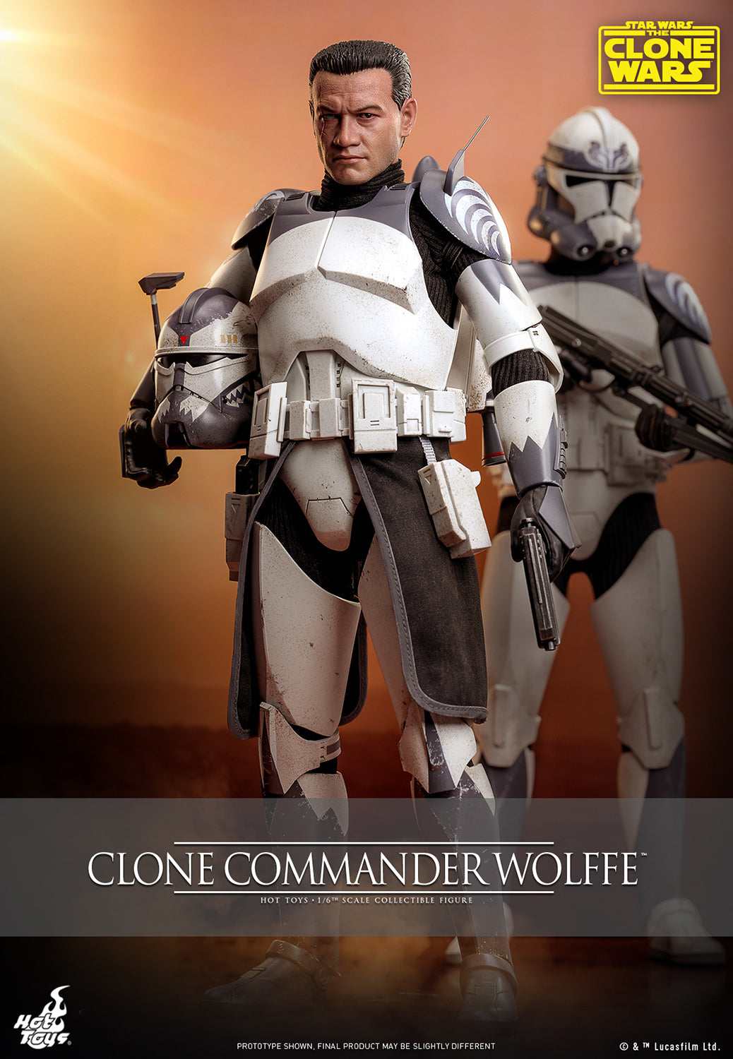 Pre-Order - Star Wars: The Clone Wars TMS141 Clone Commander Wolffe 1/6th Scale Collectible Figure