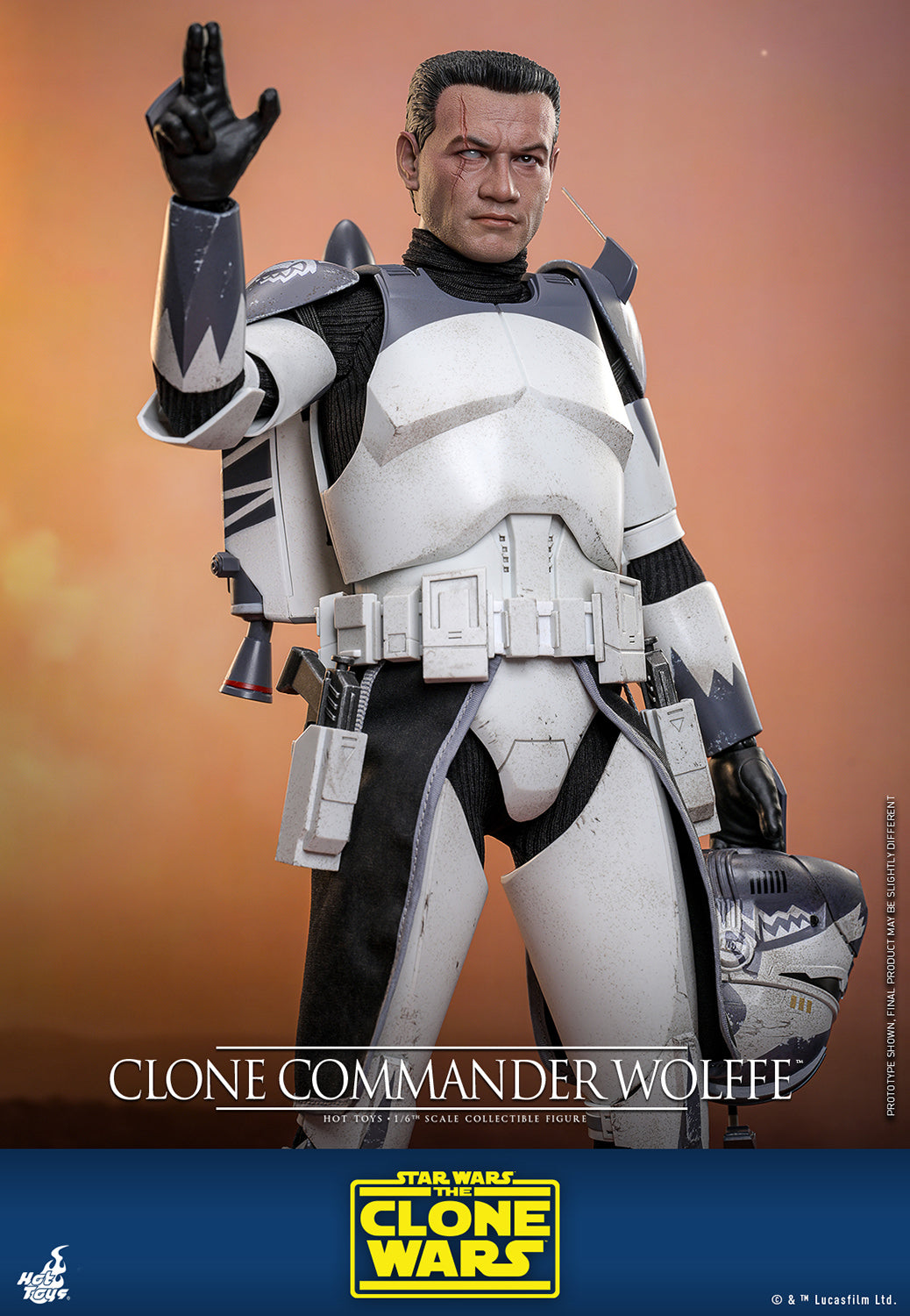 Pre-Order - Star Wars: The Clone Wars TMS141 Clone Commander Wolffe 1/6th Scale Collectible Figure