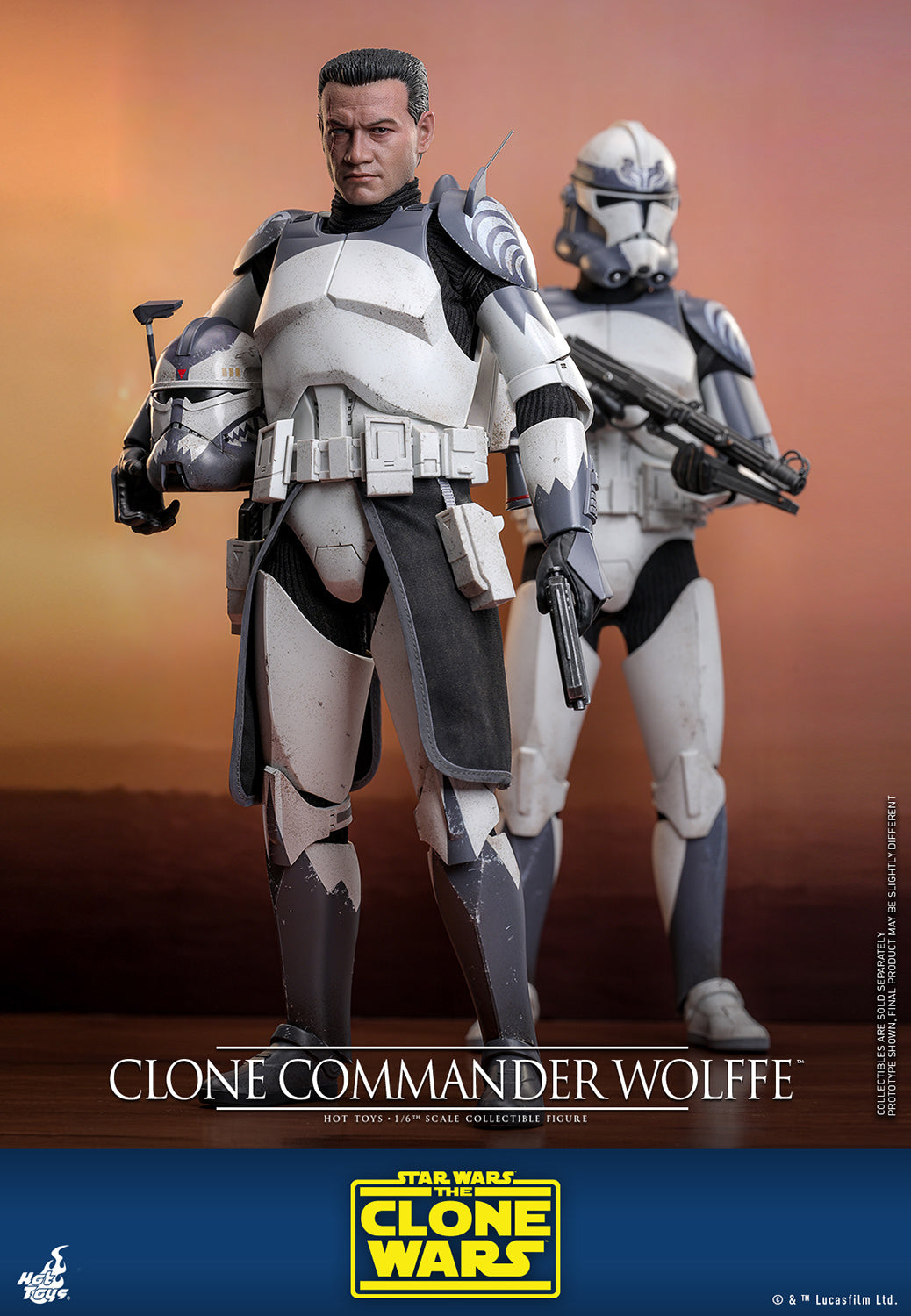 Pre-Order - Star Wars: The Clone Wars TMS141 Clone Commander Wolffe 1/6th Scale Collectible Figure