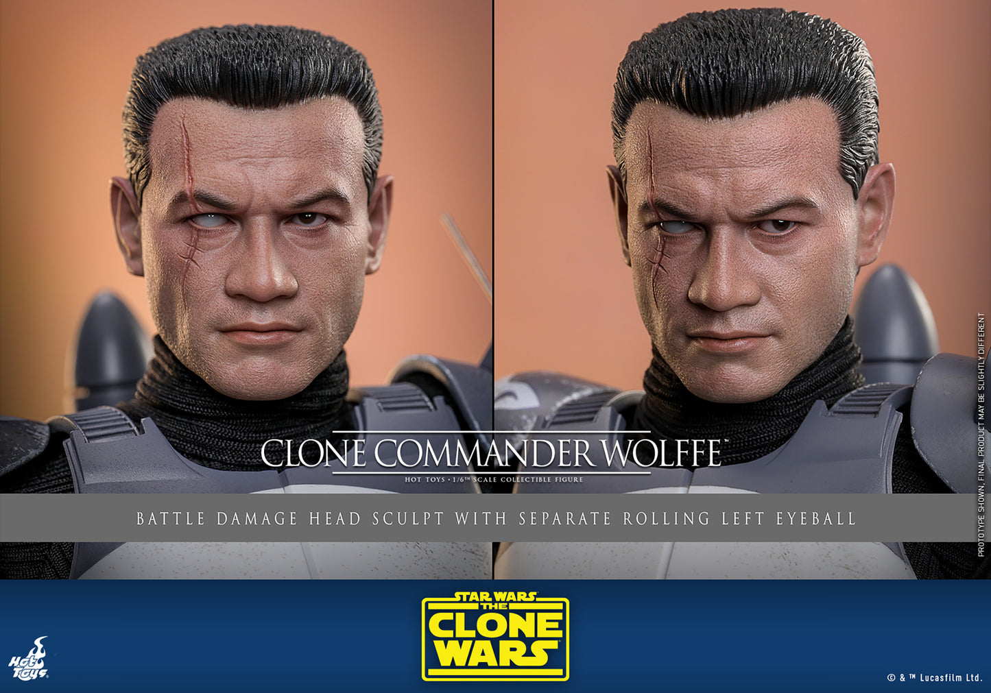 Pre-Order - Star Wars: The Clone Wars TMS141 Clone Commander Wolffe 1/6th Scale Collectible Figure