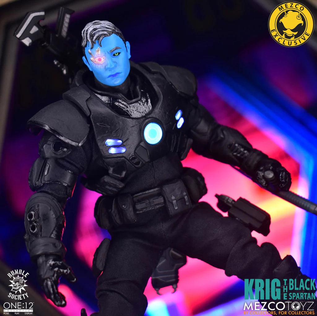 One:12 Mezco Krig the Black Spartan Toyz Fair 2021: Exclusive