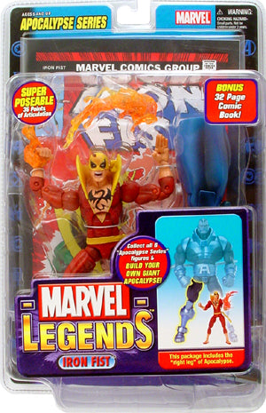 Marvel Legends Apocalypse Series Astonishing Iron Fist Red Variant Action Figure (Shelf wear)