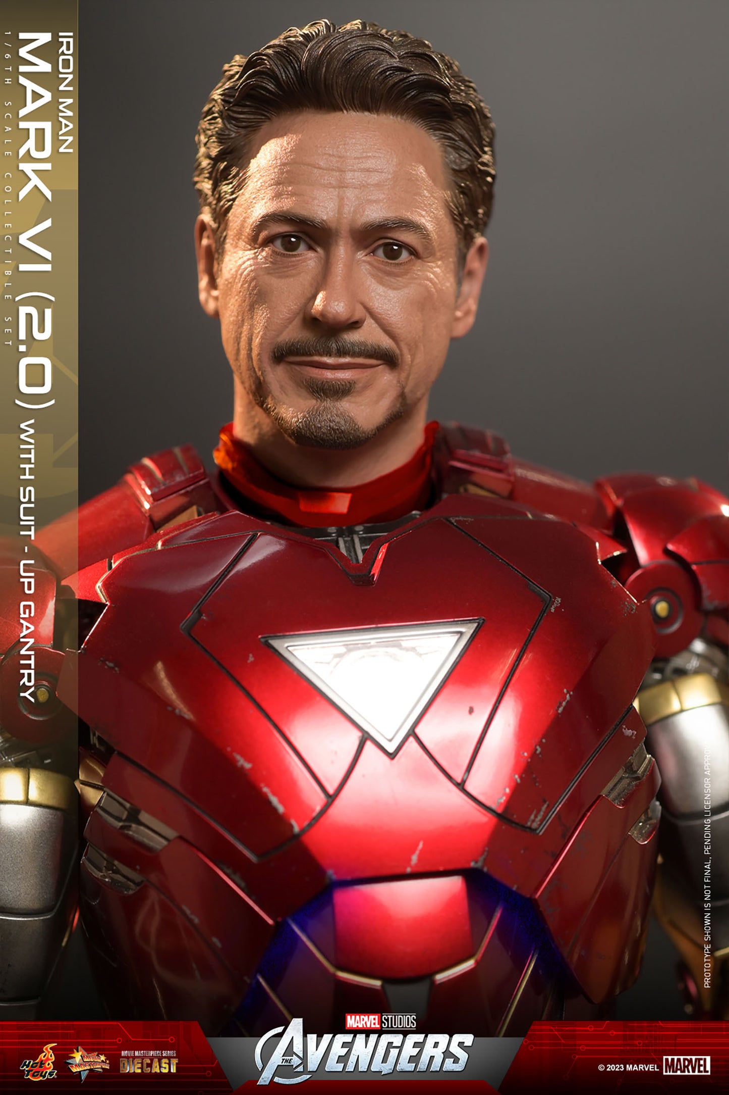 The Avengers MMS688D53 Iron Man Mark VI (Ver 2.0) and Suit-Up Gantry 1/6th Scale Collectible Figure Set