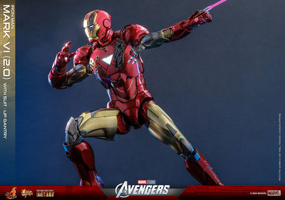 The Avengers MMS688D53 Iron Man Mark VI (Ver 2.0) and Suit-Up Gantry 1/6th Scale Collectible Figure Set