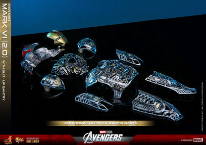 The Avengers MMS688D53 Iron Man Mark VI (Ver 2.0) and Suit-Up Gantry 1/6th Scale Collectible Figure Set