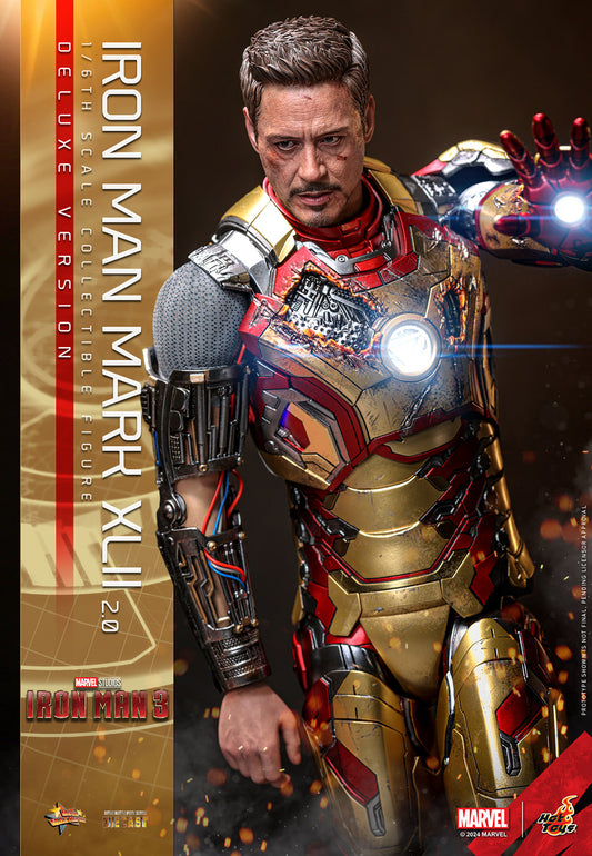 Pre-Order - Iron Man 3 MMS758D65B Iron Man Mark XLII (2.0) Deluxe 1/6th Scale Collectible Figure