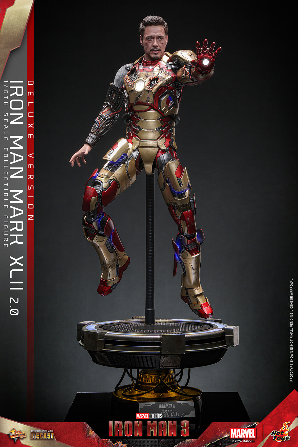 Pre-Order - Iron Man 3 MMS758D65B Iron Man Mark XLII (2.0) Deluxe 1/6th Scale Collectible Figure