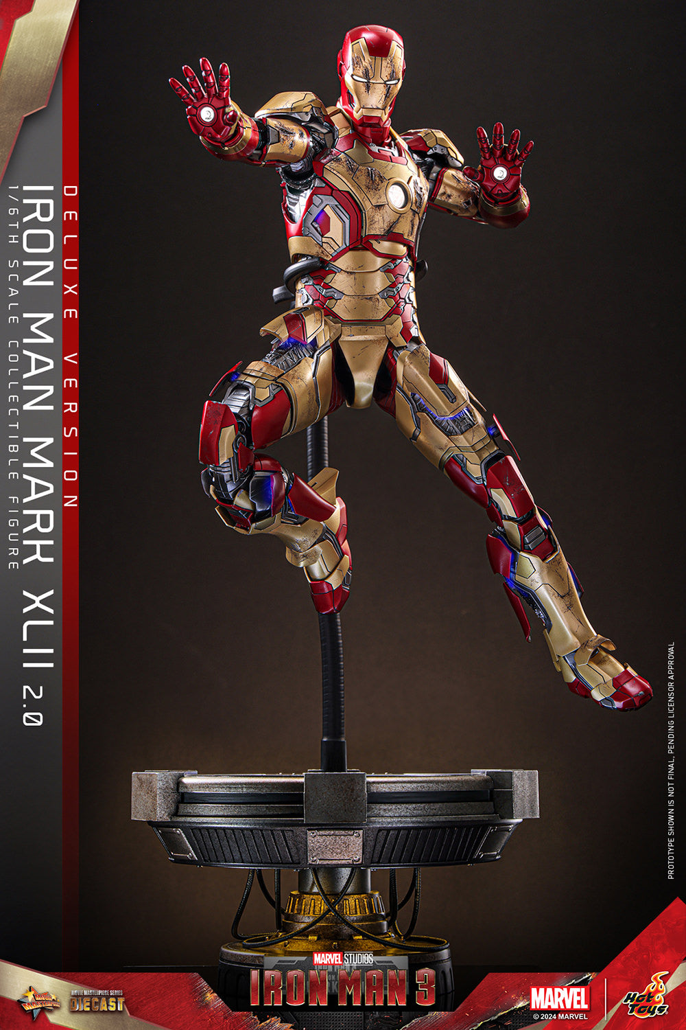 Pre-Order - Iron Man 3 MMS758D65B Iron Man Mark XLII (2.0) Deluxe 1/6th Scale Collectible Figure