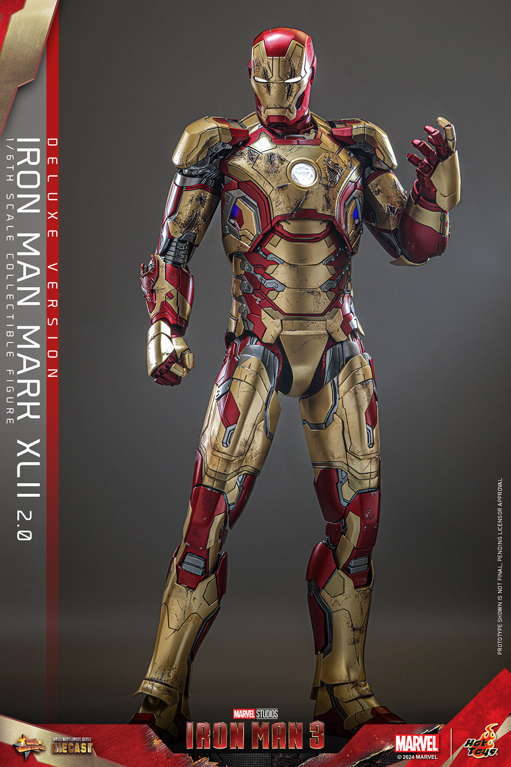 Pre-Order - Iron Man 3 MMS758D65B Iron Man Mark XLII (2.0) Deluxe 1/6th Scale Collectible Figure