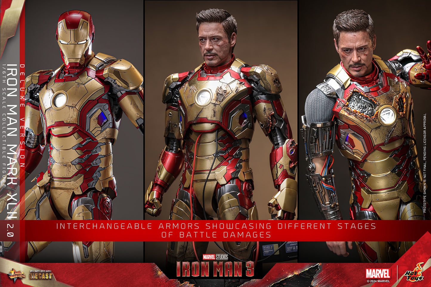 Pre-Order - Iron Man 3 MMS758D65B Iron Man Mark XLII (2.0) Deluxe 1/6th Scale Collectible Figure