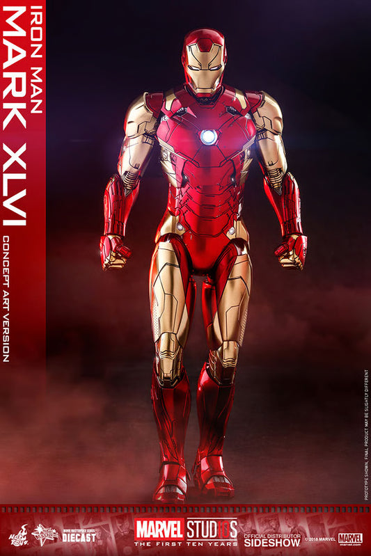Iron Man MMS489D25 Iron Man Mark XLVI Concept Art Ver. 1/6th Scale Exclusive Collectible Figure