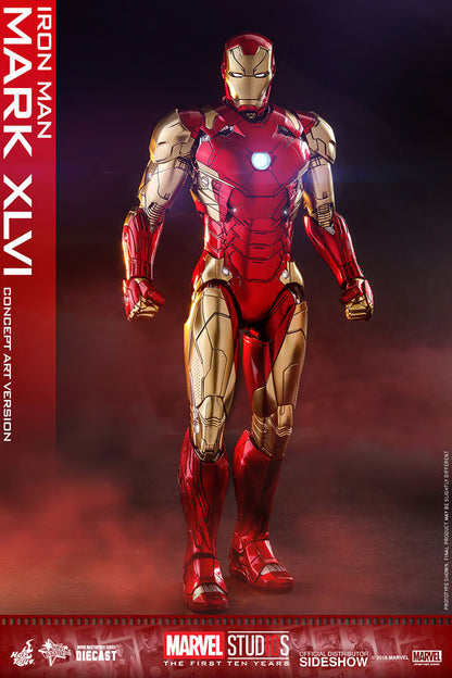 Iron Man MMS489D25 Iron Man Mark XLVI Concept Art Ver. 1/6th Scale Exclusive Collectible Figure