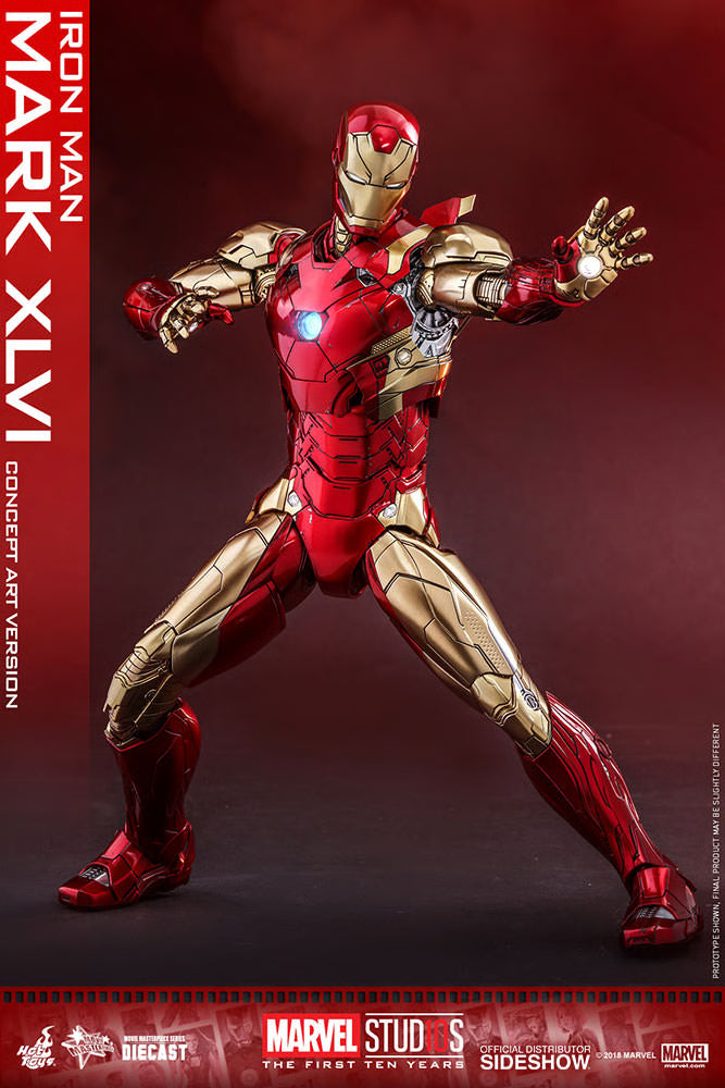 Iron Man MMS489D25 Iron Man Mark XLVI Concept Art Ver. 1/6th Scale Exclusive Collectible Figure