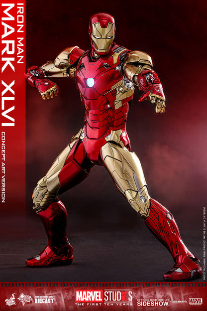 Iron Man MMS489D25 Iron Man Mark XLVI Concept Art Ver. 1/6th Scale Exclusive Collectible Figure