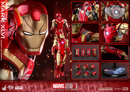 Iron Man MMS489D25 Iron Man Mark XLVI Concept Art Ver. 1/6th Scale Exclusive Collectible Figure
