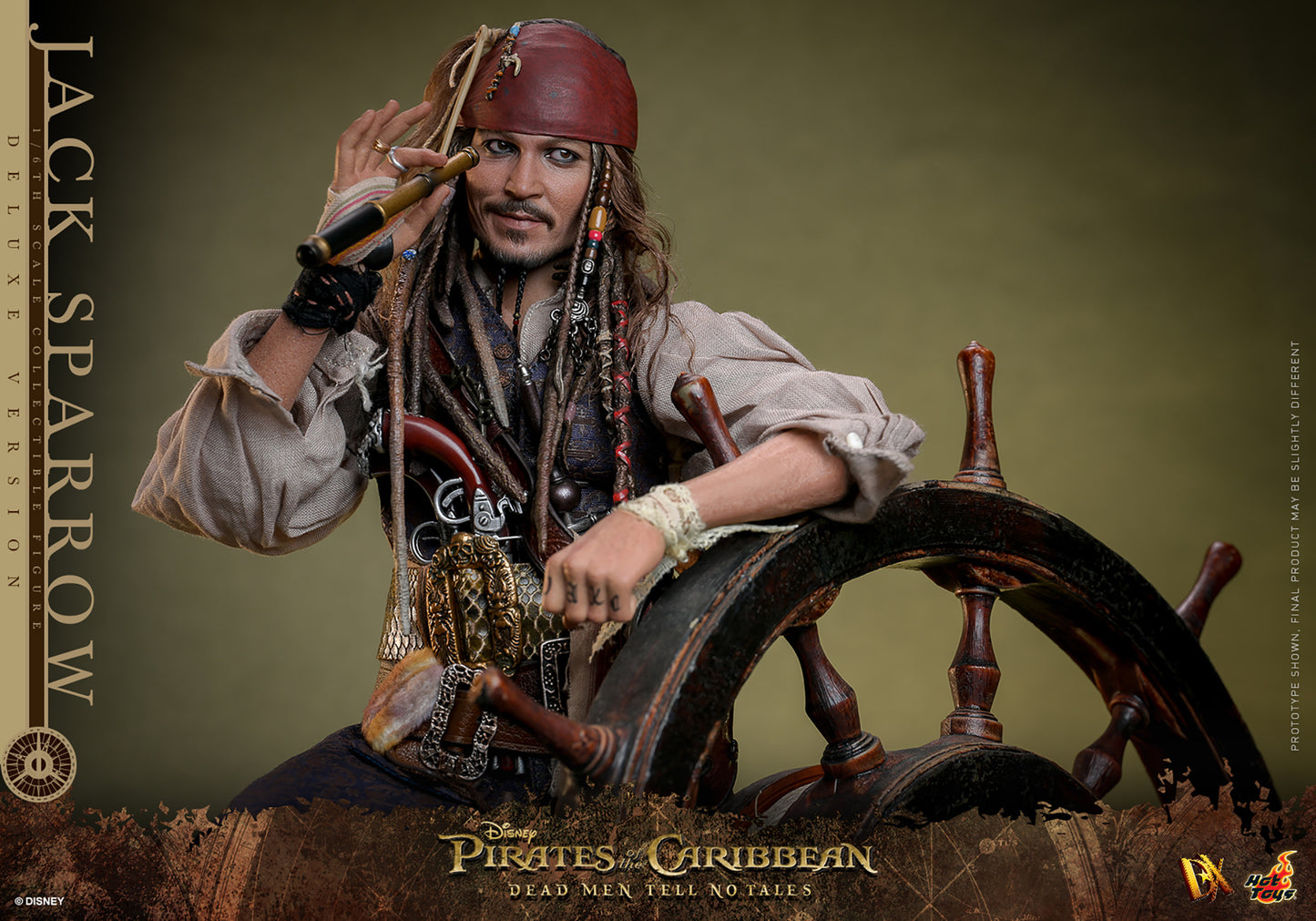 PRE-ORDER - Pirates of the Caribbean: Dead Men Tell No Tales DX38 Captain Jack Sparrow (Deluxe Ver.) 1/6th Scale Collectible Figure