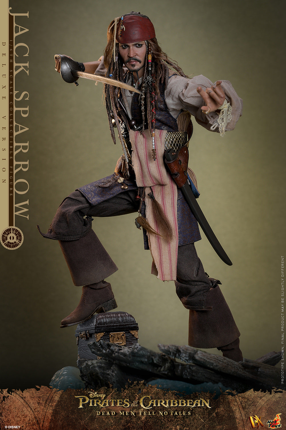 PRE-ORDER - Pirates of the Caribbean: Dead Men Tell No Tales DX38 Captain Jack Sparrow (Deluxe Ver.) 1/6th Scale Collectible Figure