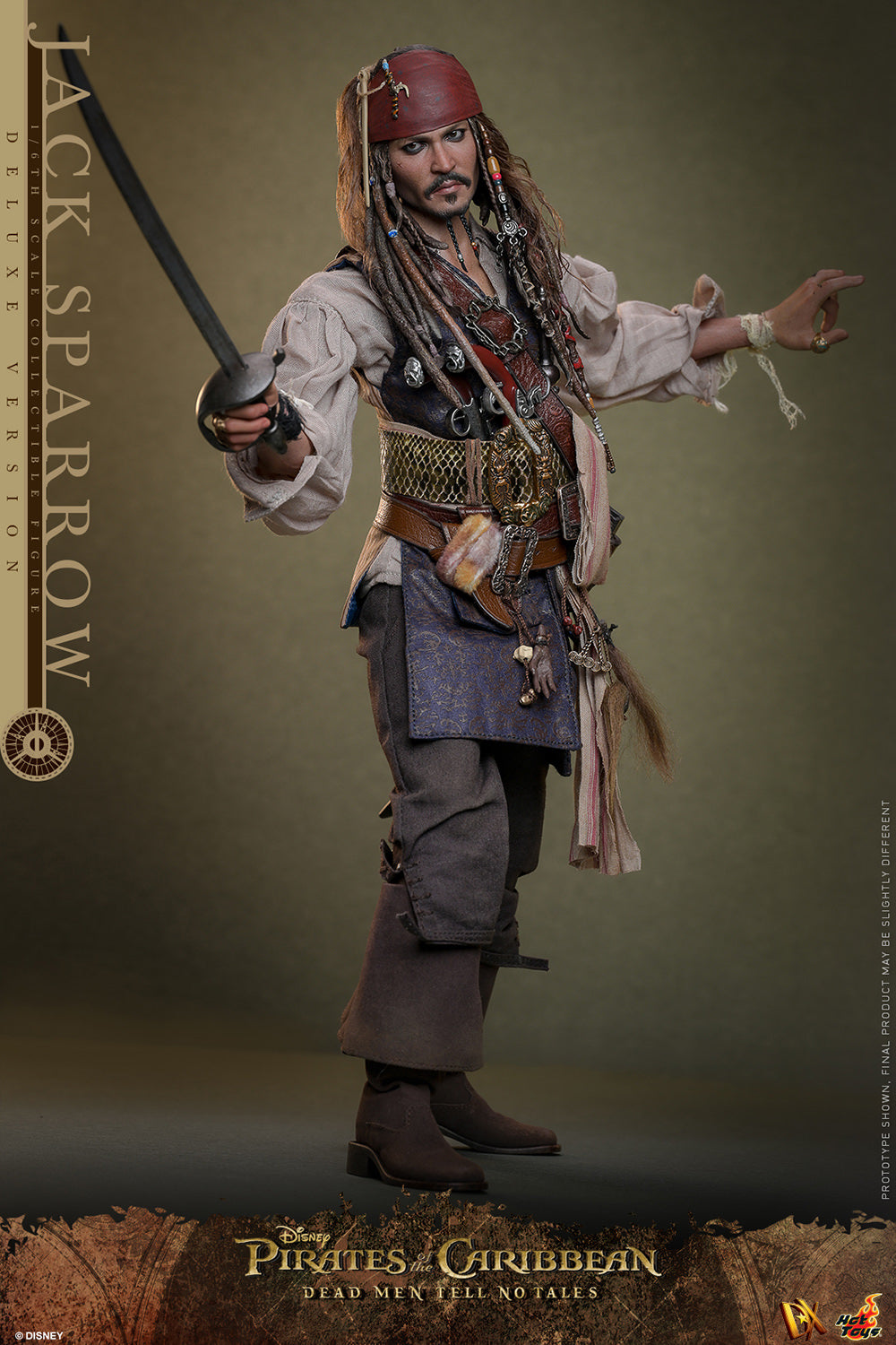 PRE-ORDER - Pirates of the Caribbean: Dead Men Tell No Tales DX38 Captain Jack Sparrow (Deluxe Ver.) 1/6th Scale Collectible Figure