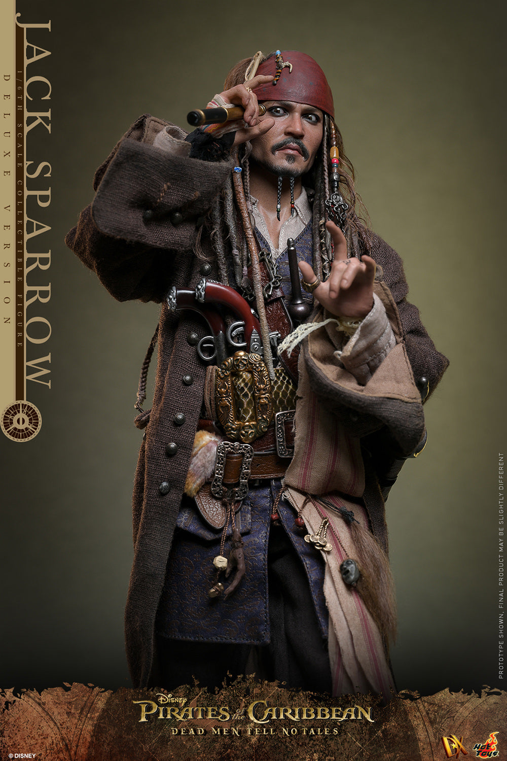 PRE-ORDER - Pirates of the Caribbean: Dead Men Tell No Tales DX38 Captain Jack Sparrow (Deluxe Ver.) 1/6th Scale Collectible Figure