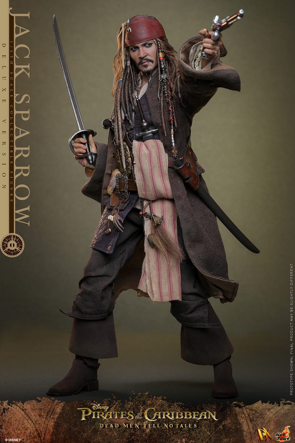 PRE-ORDER - Pirates of the Caribbean: Dead Men Tell No Tales DX38 Captain Jack Sparrow (Deluxe Ver.) 1/6th Scale Collectible Figure