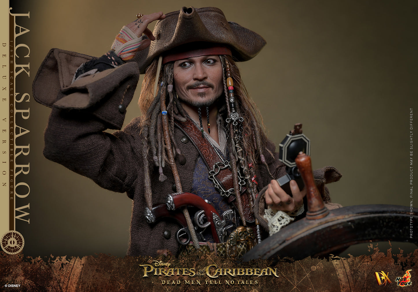 PRE-ORDER - Pirates of the Caribbean: Dead Men Tell No Tales DX38 Captain Jack Sparrow (Deluxe Ver.) 1/6th Scale Collectible Figure