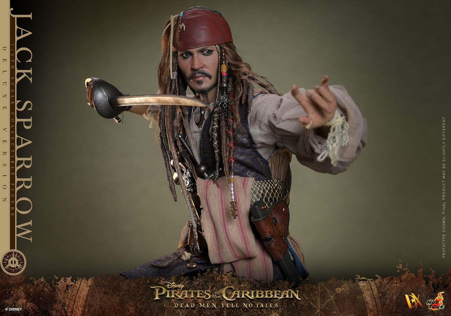 PRE-ORDER - Pirates of the Caribbean: Dead Men Tell No Tales DX38 Captain Jack Sparrow (Deluxe Ver.) 1/6th Scale Collectible Figure