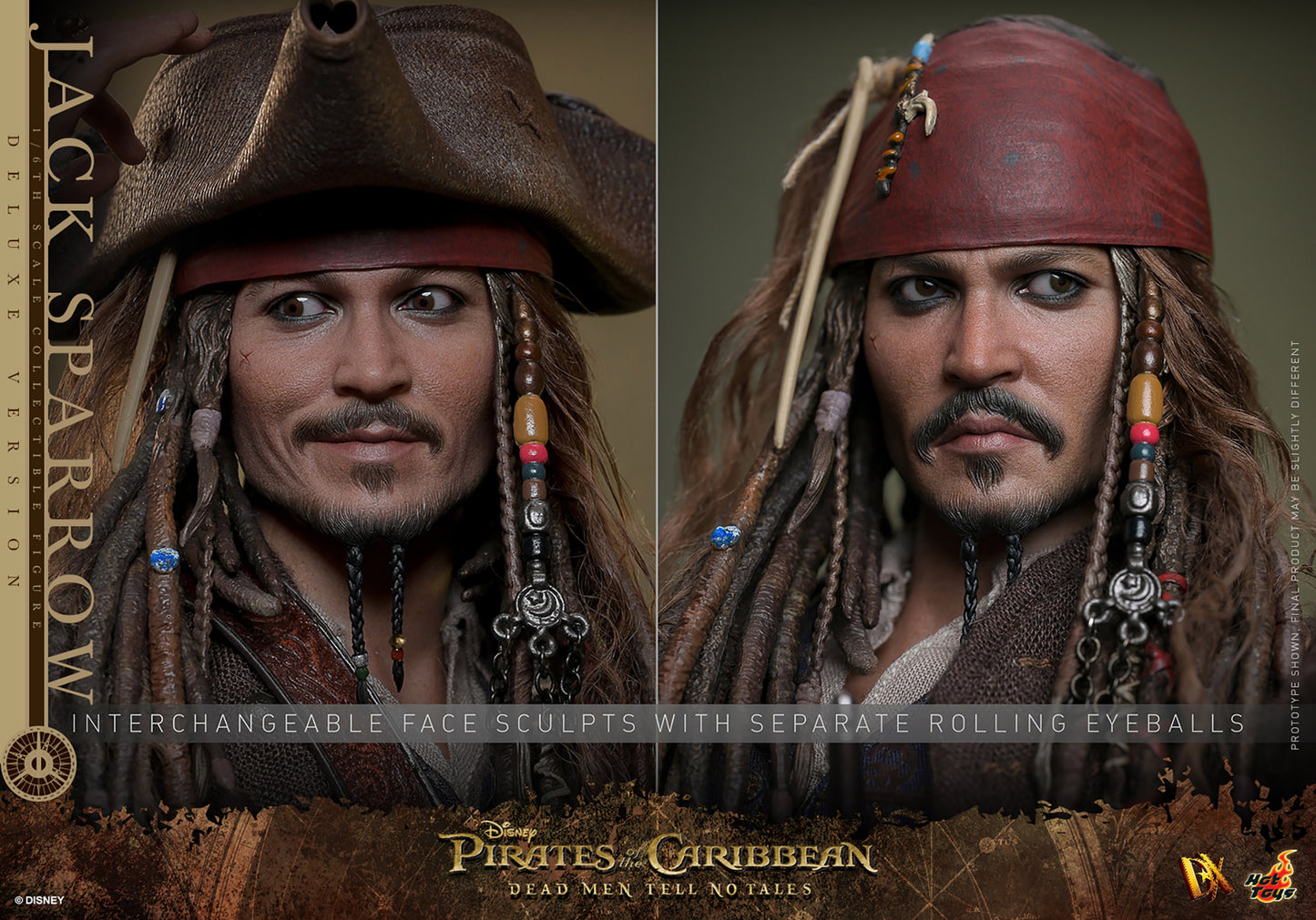 PRE-ORDER - Pirates of the Caribbean: Dead Men Tell No Tales DX38 Captain Jack Sparrow (Deluxe Ver.) 1/6th Scale Collectible Figure