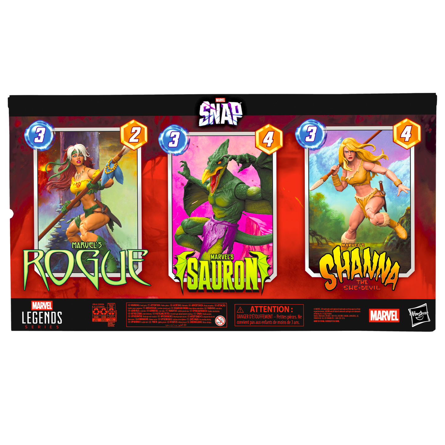 Marvel's Legends Series Gameverse Savage Land 3-pack Exclusive SDCC 2025