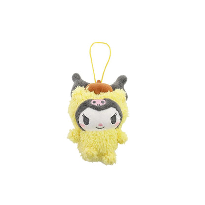 Kuromi Transform into a friend Mischievous mascot Keychain 11cm