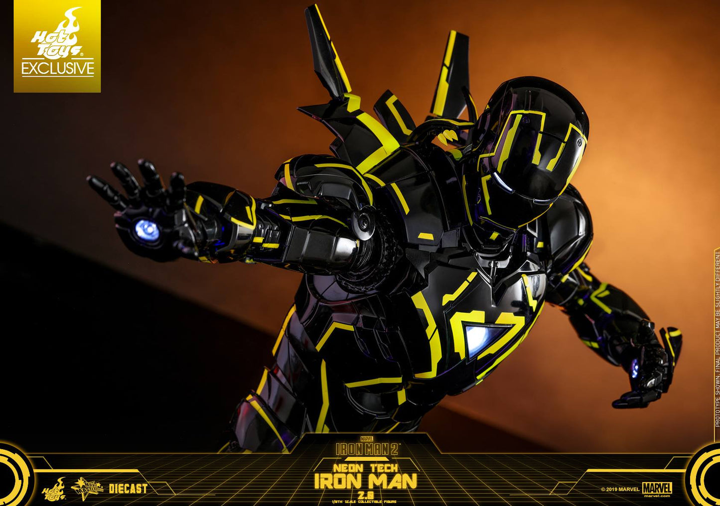 Iron Man 2 MMS523D29 Neon Tech Iron Man 2.0 1/6th Scale Exclusive Collectible Figure