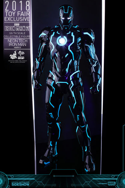Iron Man MMS485D24 Neon Tech Iron Man Mark IV 1/6th Scale Exclusive Collectible Figure