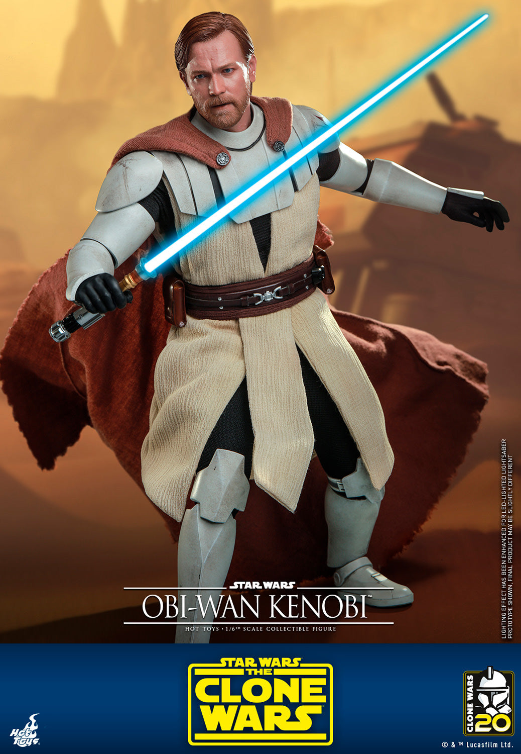 Star Wars: The Clone Wars TMS095 Obi-Wan Kenobi 1/6th Scale Figure