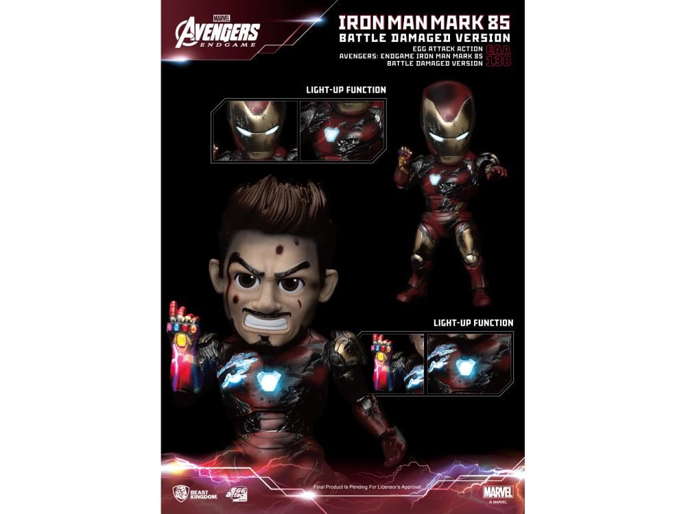 Avengers: Endgame Egg Attack Action EAA-138 Iron Man MK-85 (Battle Damage)