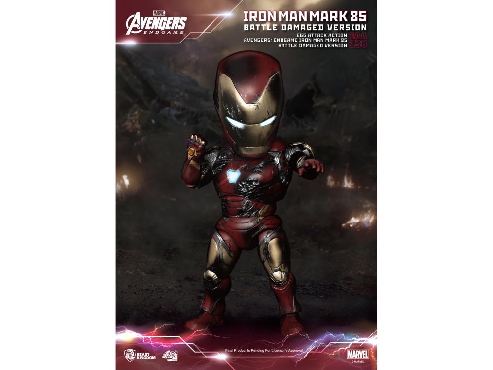 Avengers: Endgame Egg Attack Action EAA-138 Iron Man MK-85 (Battle Damage)