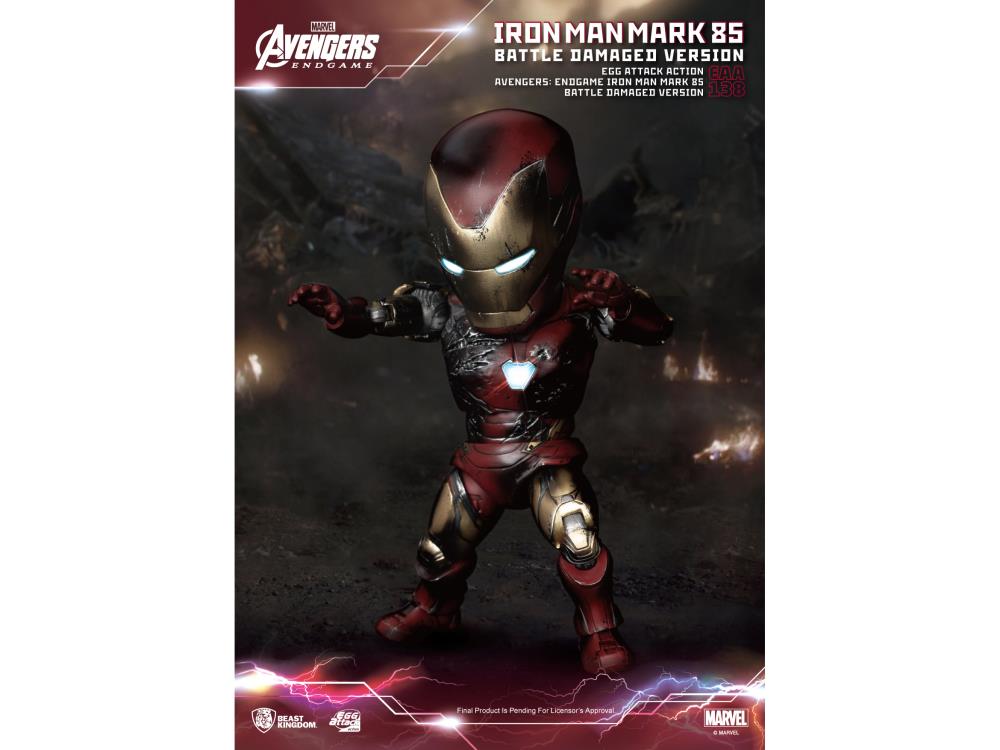 Avengers: Endgame Egg Attack Action EAA-138 Iron Man MK-85 (Battle Damage)