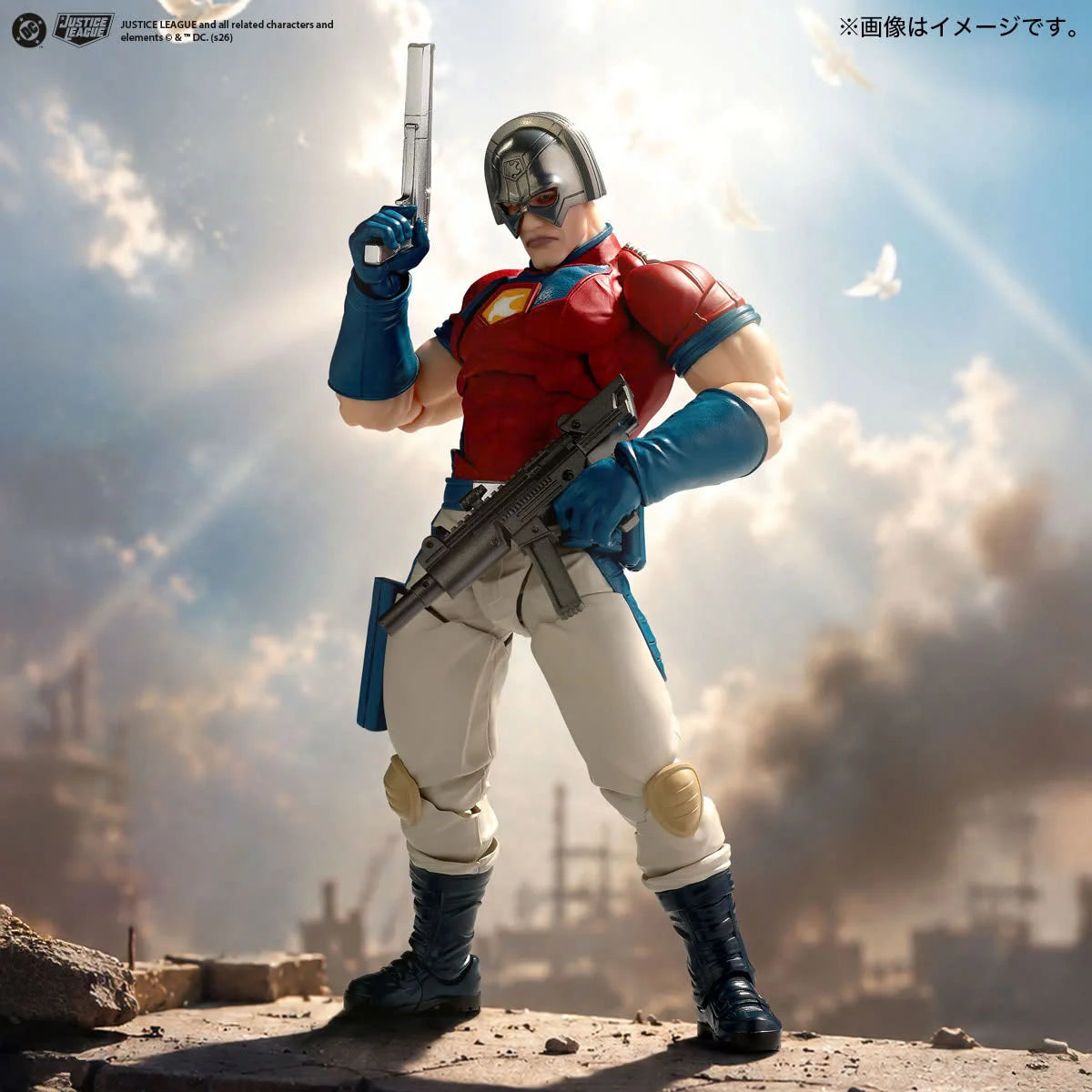 Pre-Order - DC Comics Amazing Yamaguchi Revoltech NR154 Peacemaker Action Figure