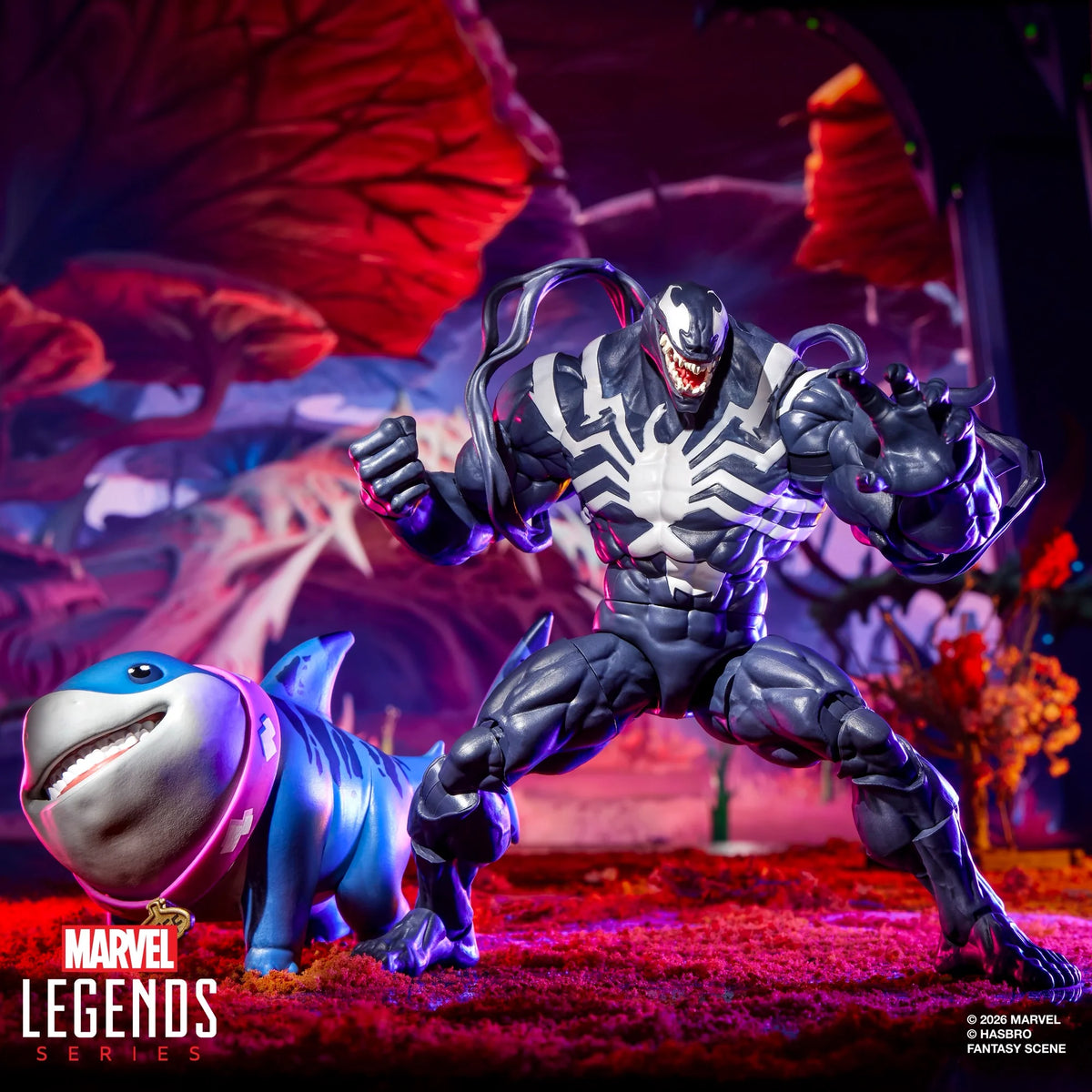Marvel Rivals Marvel Legends Venom and Jeff the Land Shark Action Figure Two-Pack
