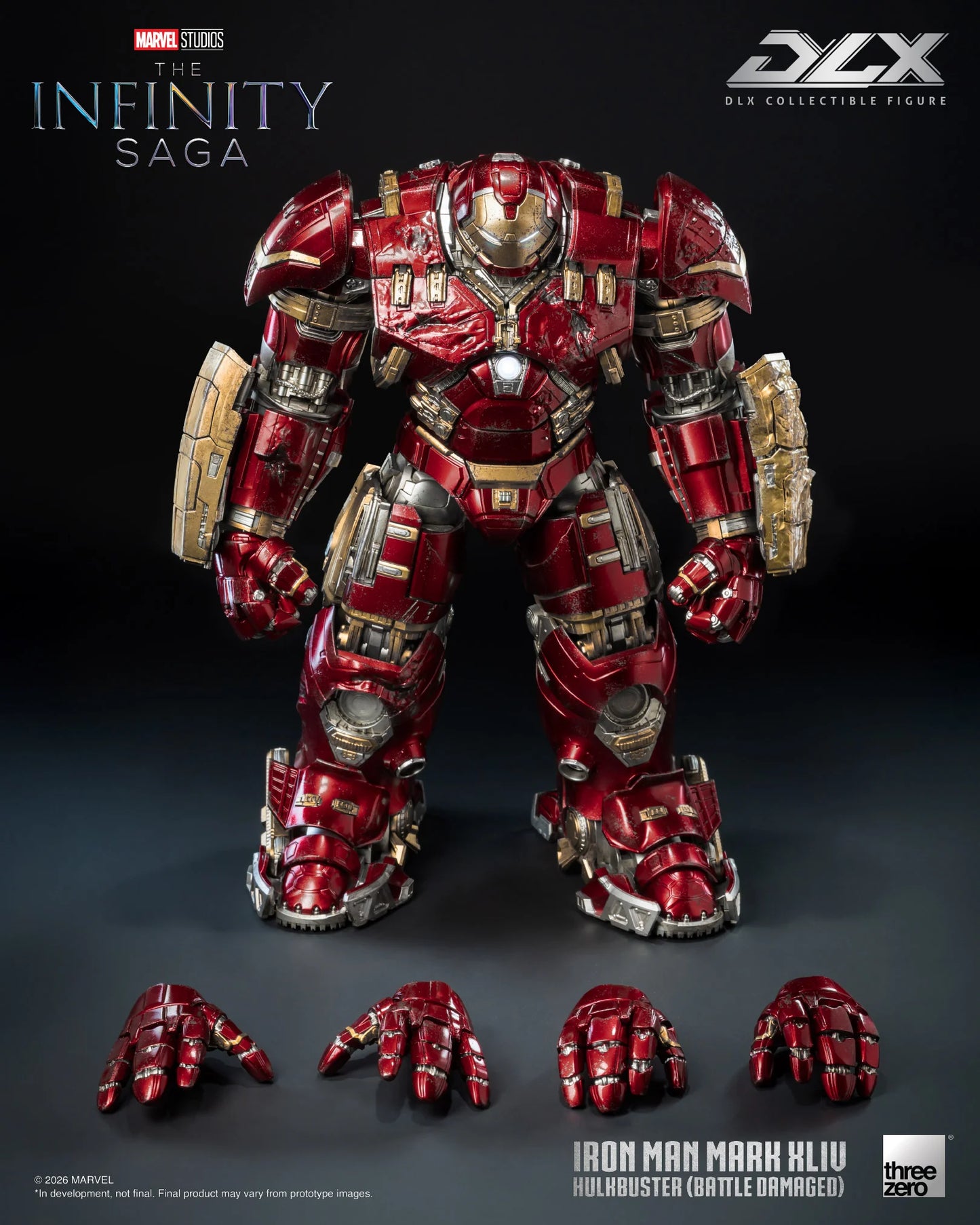 PRE-ORDER - Marvel: The Infinity Saga DLX Iron Man 44 Hulkbuster (Battle Damaged) Action Figure