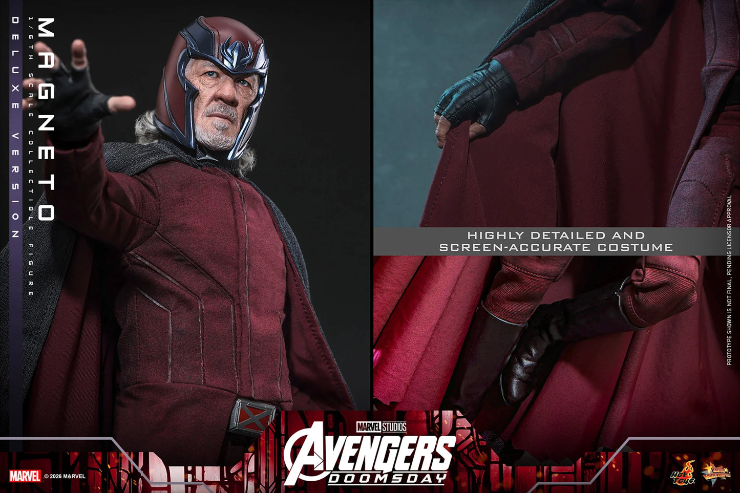 Pre-Order -Avengers: Doomsday MMS913 Magneto (Deluxe Ver.) 1/6th Scale Collectible Figure