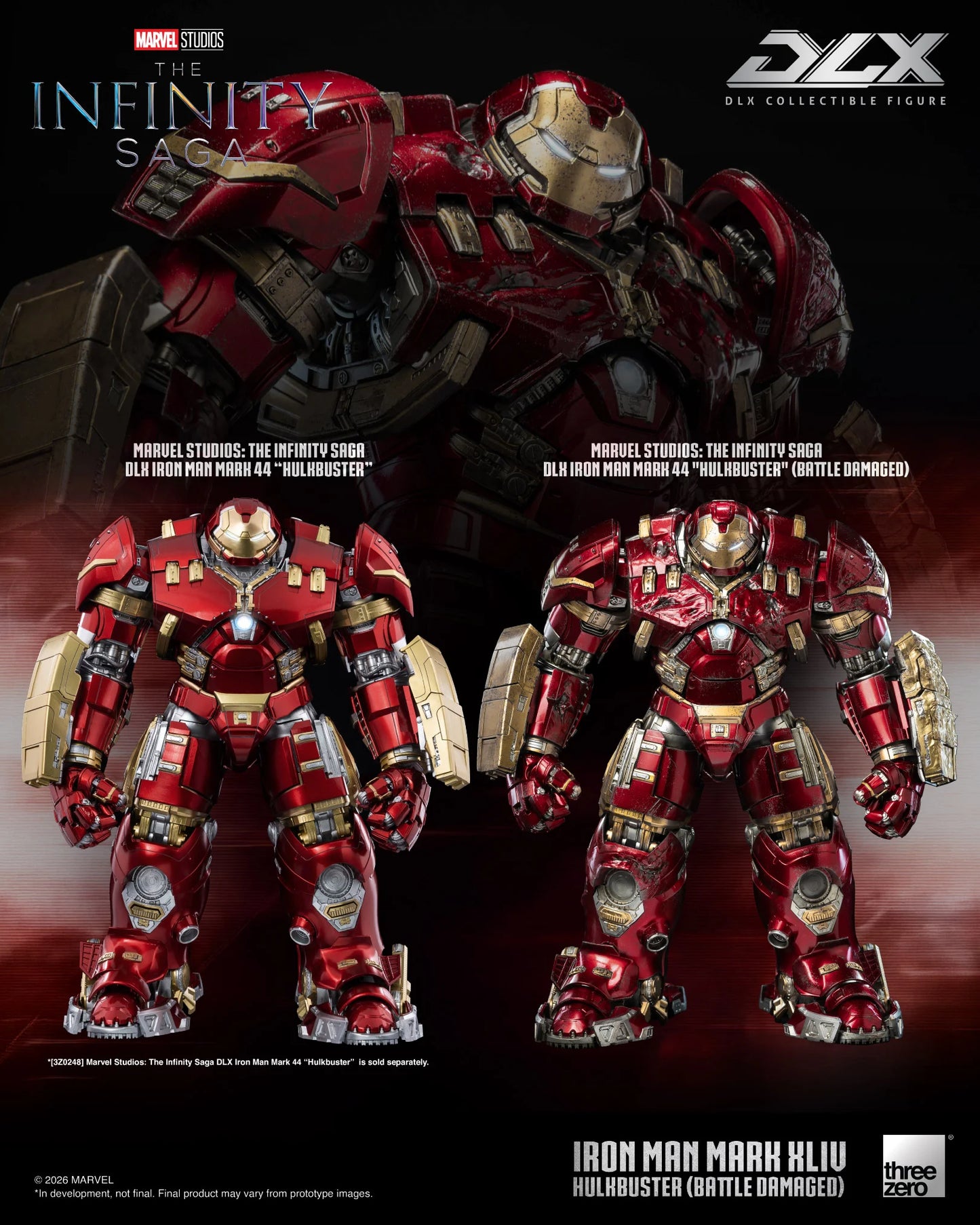 PRE-ORDER - Marvel: The Infinity Saga DLX Iron Man 44 Hulkbuster (Battle Damaged) Action Figure