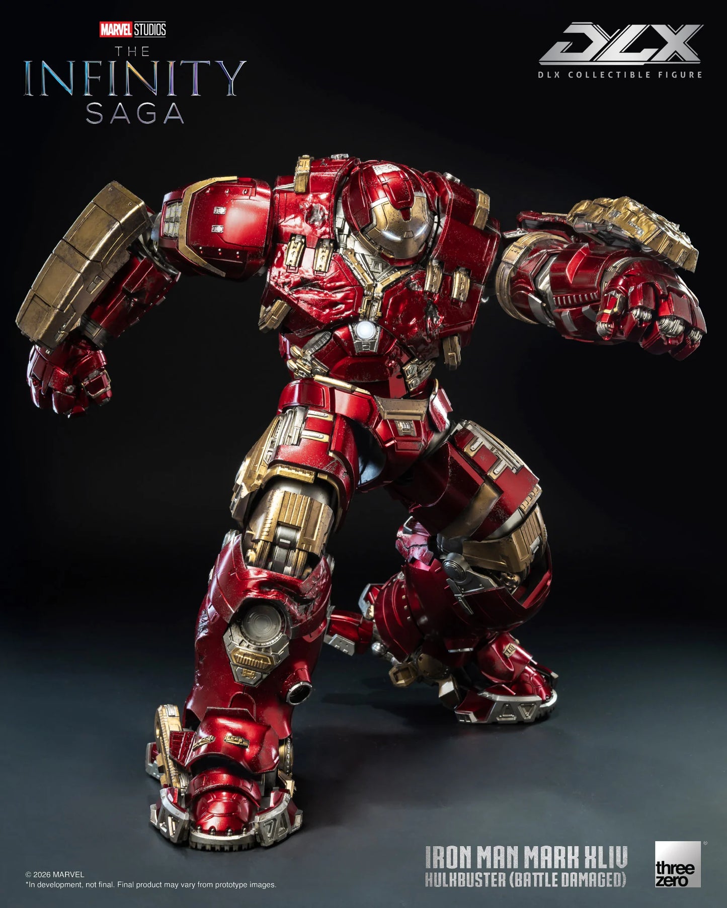 PRE-ORDER - Marvel: The Infinity Saga DLX Iron Man 44 Hulkbuster (Battle Damaged) Action Figure