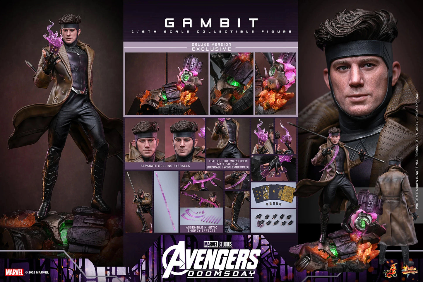 Pre-Order -Avengers: Doomsday MMS911 Gambit (Deluxe Ver.) 1/6th Scale Collectible Figure