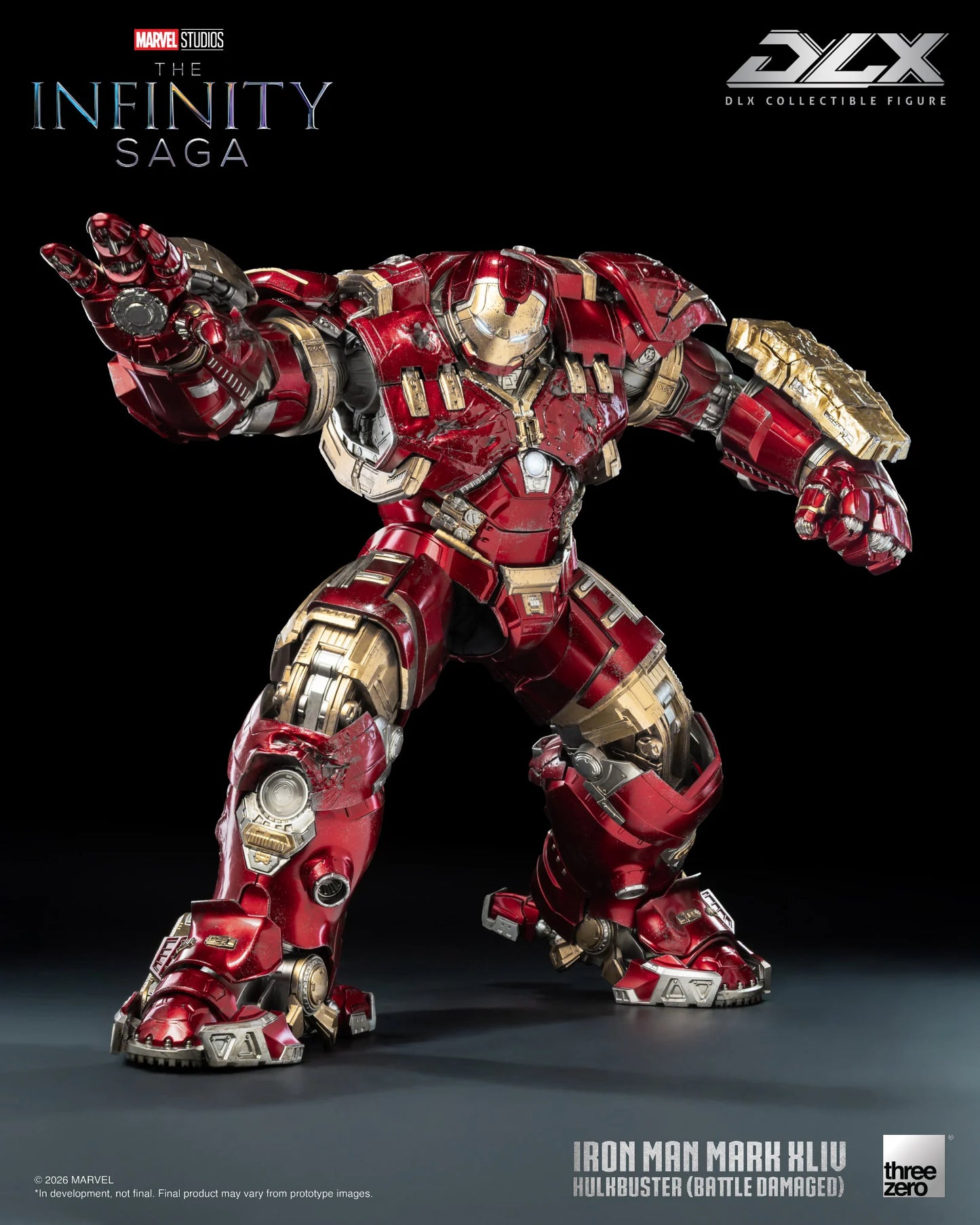 PRE-ORDER - Marvel: The Infinity Saga DLX Iron Man 44 Hulkbuster (Battle Damaged) Action Figure